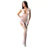 Passion BS082 - lingerie necc rendado sem mangas - branco (S-L)