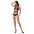Passion BS083 - Body aberto com detalhes rendados (preto) Tamanhos S-L