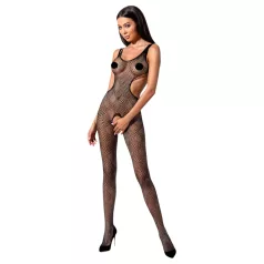   Passion BS085 - body rede aberto - estampa mosaico - preto (S-L)