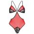 Passion Peônia - Body com Recortes Laterais (Vermelho)
