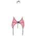 Passion Peonia - conjunto lingerie feminino - sutiã e tanga - vermelho