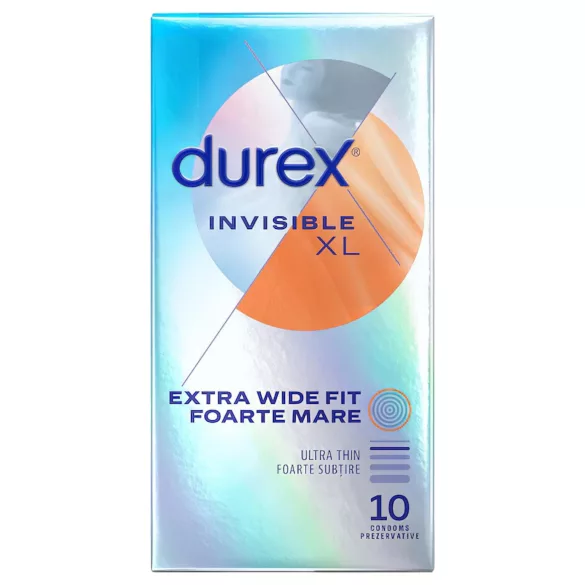 Durex Invisible XL - preservativo extra grande - 10 unidades