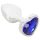 Magic Shiver - Plug Anal Metálico com Pedra Azul