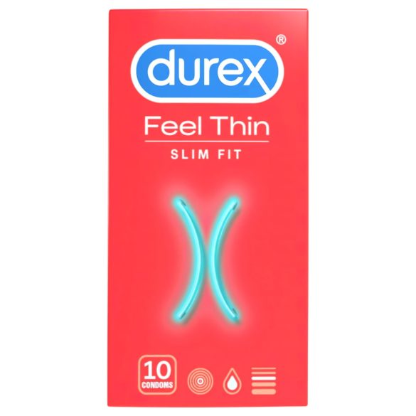 Durex Feel Thin Slim Fit - Sensação Real Preservativos (10 unidades)