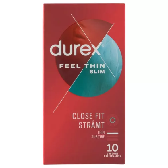 Durex Feel Thin Slim - preservativo ultrafino sensação real 10 unidades