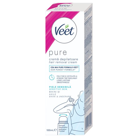 Veet Pure - creme depilatório virilha e axila - pele sensível - 100ml