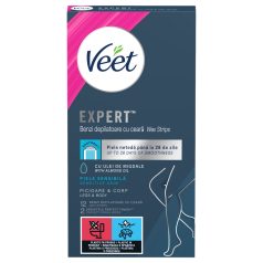   Veet Expert - Tiras de Cera Prontas para Uso - Pele Seca (12 unid.)