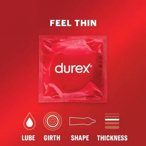 Durex Feel Thin - preservativo sensação real - 2 x 12 unidades