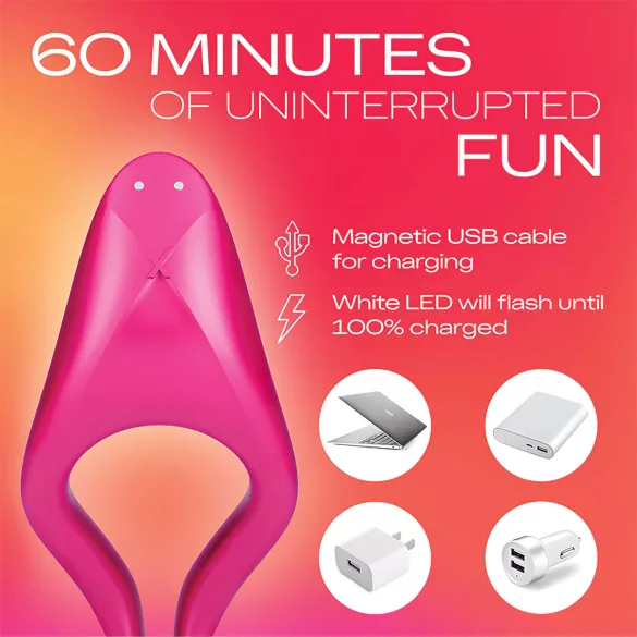 Durex Tease & Ride - vibrador ponto íntimo - silicone rosa
