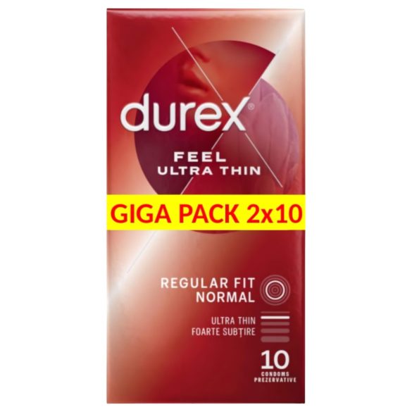 Durex Feel Ultra Thin - Preservativos Ultrafinos Realistas (2x10un)