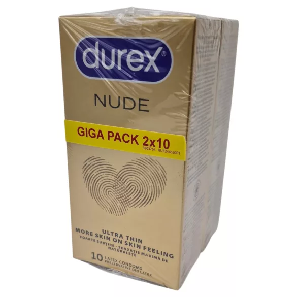 Durex Nude - preservativo ultrafino (2x10 unid.)