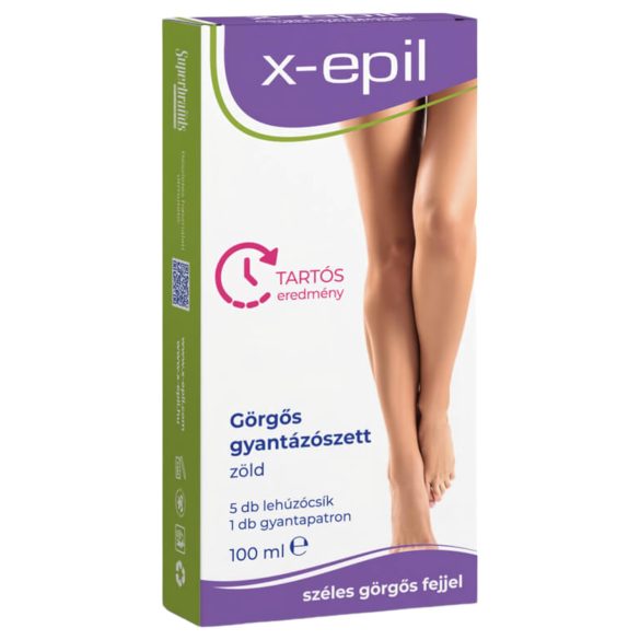 X-Epil - Kit de Depilação com Rolo - Verde