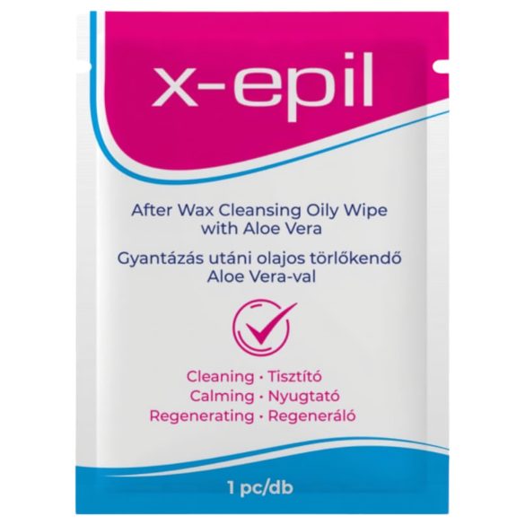 X-Epil - Lenço Oleoso Pós-Depilatório (1 unidade) - Aloe Vera