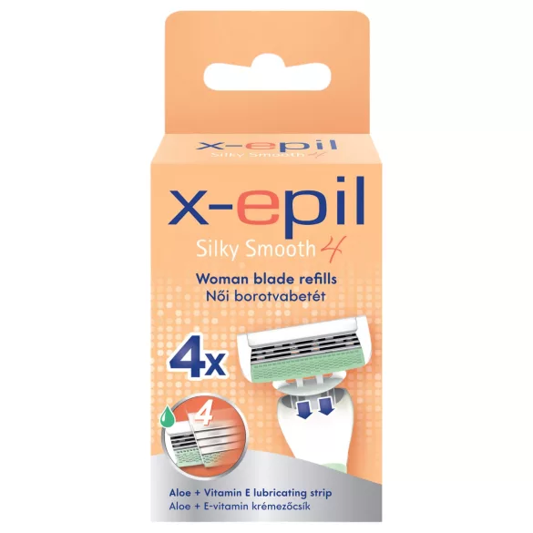 X-Epil Silky Smooth - lâmina de depilação feminina - 4 lâminas (4un)