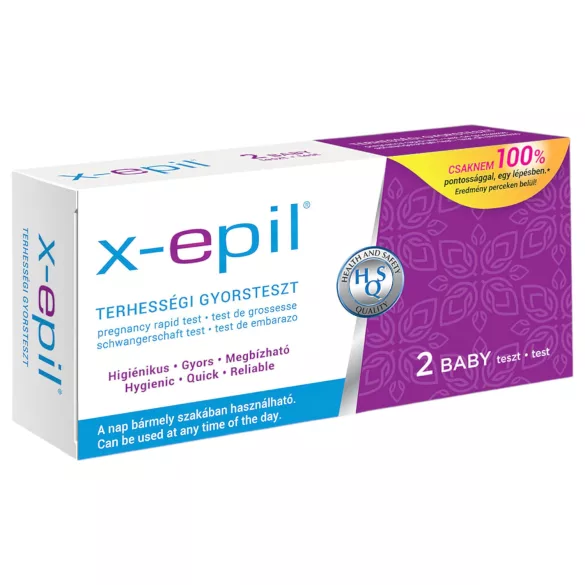X-Epil - teste rápido de gravidez - 2 unidades