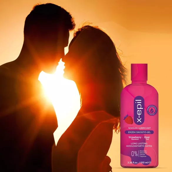 X-Epil - gel lubrificante com sabor morango - 100ml