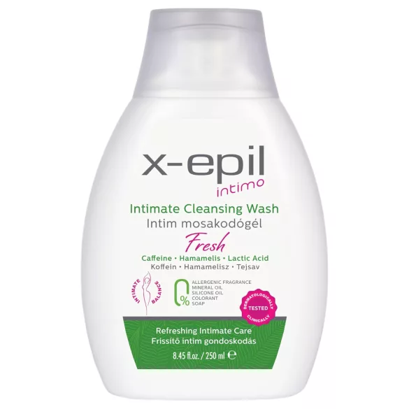 X-Epil Intimo Fresh - gel íntimo feminino - limpeza suave - 250ml