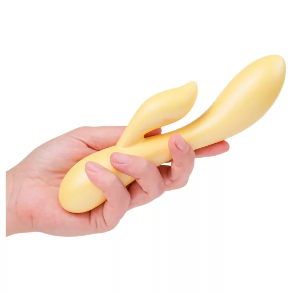 Desejo de Orvalho Desirel - Vibrador Inteligente com Estimulador de Clitóris (Amarelo)