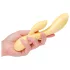 Desejo de Orvalho Desirel - Vibrador Inteligente com Estimulador de Clitóris (Amarelo)