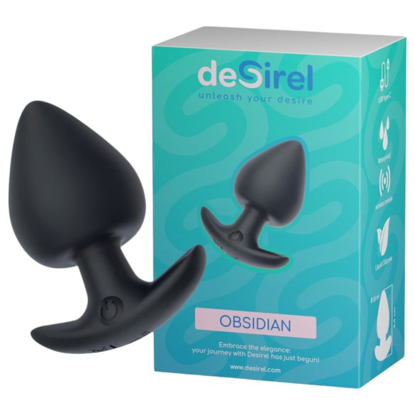 Vibrador Anal Preto Inteligente Desirel Obsidian