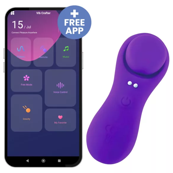Desirel Confidential - vibrador de calcinha vestível controlado por app (roxo)