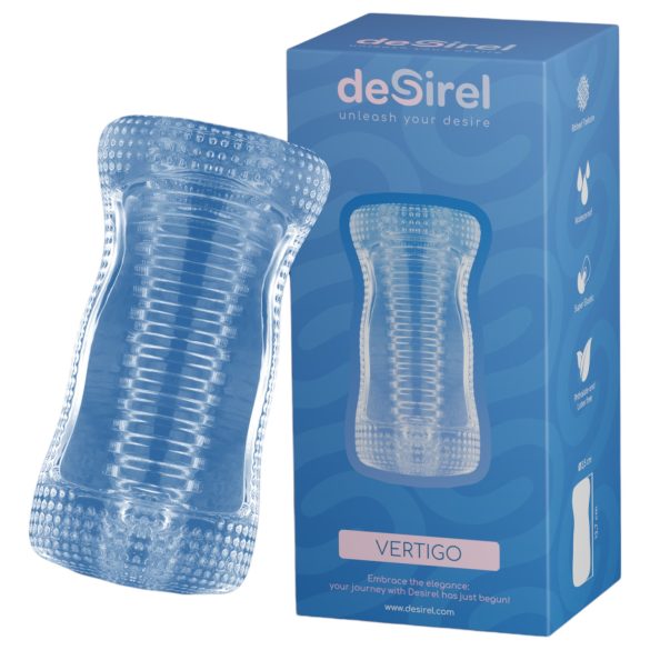 Desirel Vertigo – Masturbador com Interior Texturizado (Transparente)