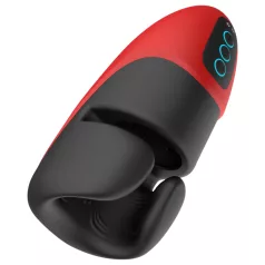   Lena - masturbador vibratório masculino - ajustável - vermelho