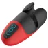 Lena - masturbador vibratório com anel de aperto (vermelho)
