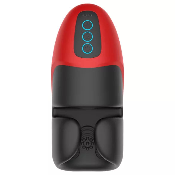 Lena - masturbador vibratório com anel de aperto (vermelho)