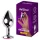 Desirel - plug anal - joia rosa - metal prateado e rosa - tamanho M