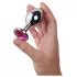 Desirel - plug anal - joia rosa - metal prateado e rosa - tamanho M