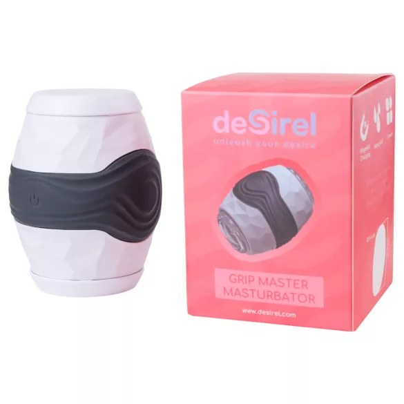 Desirel Grip Master - masturbador masculino apertado - silicone cinza