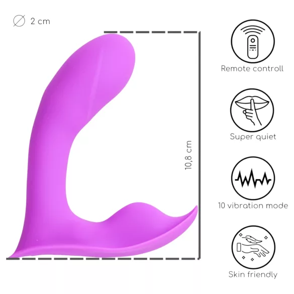 Desirel Insider - vibrador ponto G e próstata - silicone - roxo