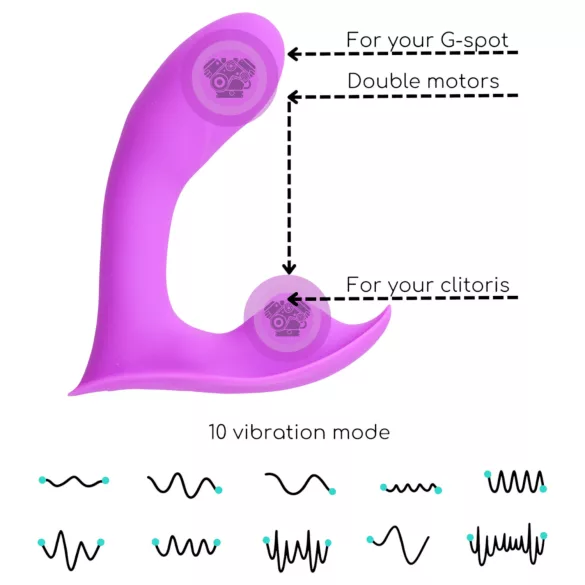 Desirel Insider - vibrador ponto G e próstata - silicone - roxo