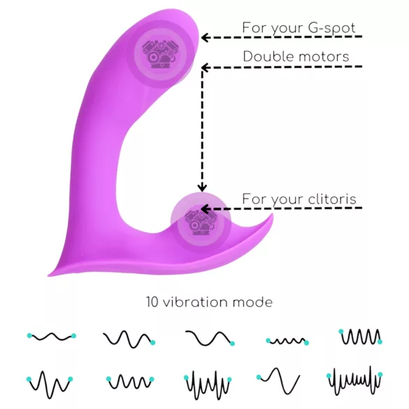 Desirel Insider - vibrador ponto G e próstata - silicone - roxo