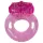 Vibrador peniano descartável anel vibratório silicone rosa