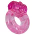 Vibrador peniano descartável anel vibratório silicone rosa