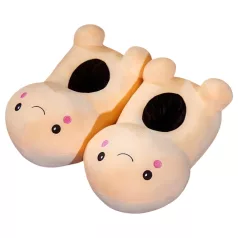 Chinelo pênis - pelúcia - bege
