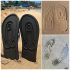 Chinelo com sola em forma de pênis - preto