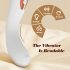 IntiGlow - Vibrador LED Rejuvenescedor de Ponto G (branco)