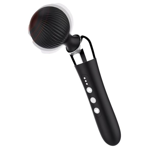 Vibrador massageador recarregável curvado (preto)