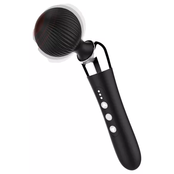 Curvado - vibrador massageador - recarregável - preto