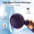 Vibrador massageador recarregável curvado (preto)