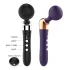 Curvado - vibrador massageador - recarregável - preto