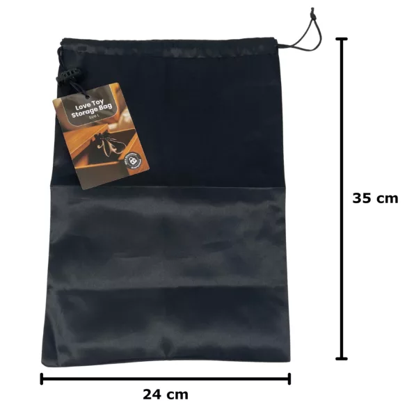 Discreta - bolsa para guardar brinquedos eróticos - preta