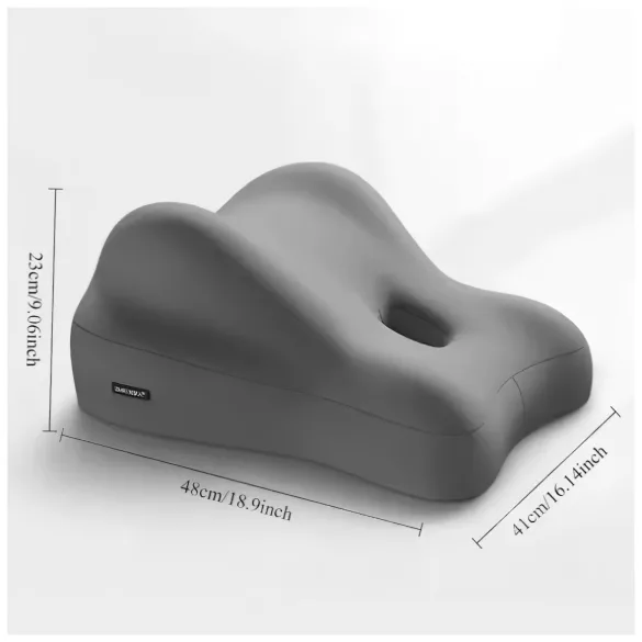 Magic Pillow - almofada com suporte para dildo - espuma de memória cinza