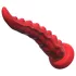 Vibrador Tentáculo com Ventosas e Controle Remoto (vermelho)
