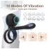 Biu-Biu - anel peniano e vibrador casal - silicone preto