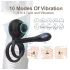 Biu-Biu - anel peniano e vibrador casal - silicone preto