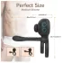 Biu-Biu - anel peniano e vibrador casal - silicone preto